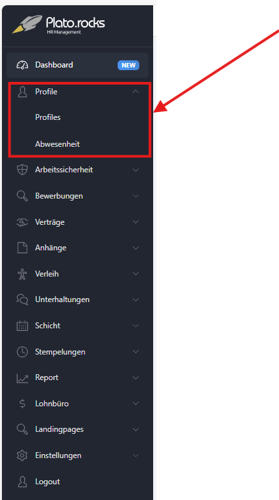 Screenshot Menü Profile 1